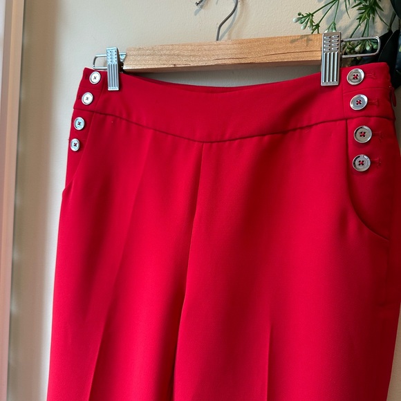 White House Black Market Bold Red Pants - Picture 6 of 16